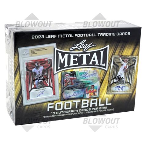 2019 NFL Leaf Metal Draft Jumbo Hobby Box Factory Sealed 9 